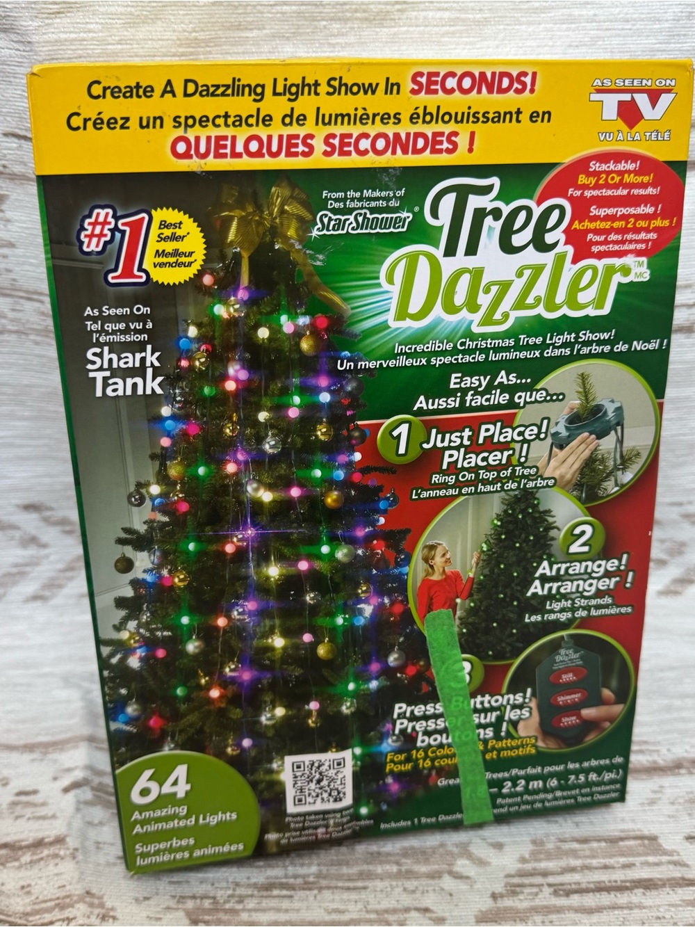 Tree Dazzler 64-LED Animated Christmas Tree Light Show - Multicolor